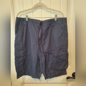 Express Navy Cargo Shorts